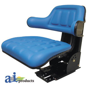 A-WF222BU Flip-Up Seat, Wrap Around Back, BLU