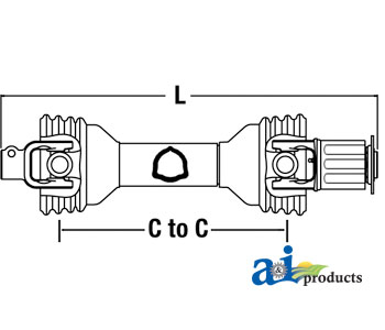 A-CS44315L Driveline, Hay Tedder
