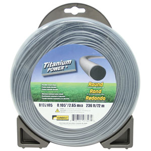 A-B132105 Titanium Power Trimmer Line, .105" round