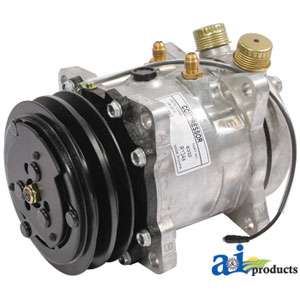 A-5176185 Compressor, New, Sanden Style w/ Clutch (6332)