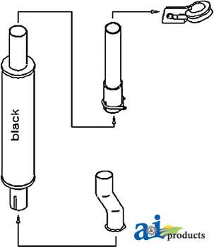 A-JD2150K Muffler & Pipe Conversion Kit
