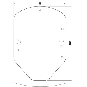A-T401824 Glass, Cab Door