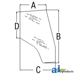 A-3805642M1 Glass, Door (RH) - Tinted
