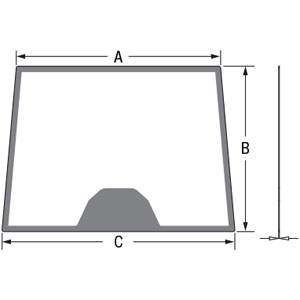 A-3902148M1 Glass, Windshield