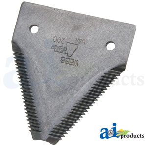 A-211-611 black 11ga top serrated