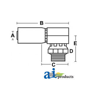 A-MPX90-16-16 (HC-MPX90) MALE NPTF-PIPE