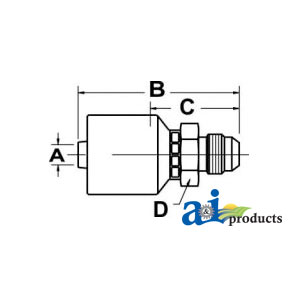 A-MJ-04-05-W (HW-MJ) MALE JIC 37° CONN