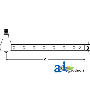 A-AR63592 Tie Rod, Outer (8 Cross Holes)