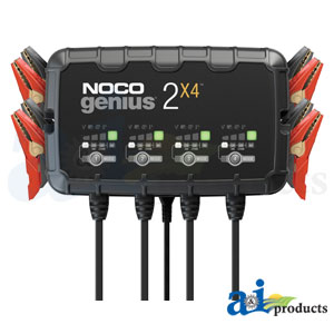 A-GENIUS2X4 NOCO 8A 4-Bank Battery Charger