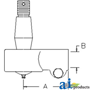A-AH204612 Tie Rod End, Cylinder Rod