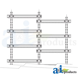 A-84346485 Chain, Feederhouse; 3 Strand / Serrated Slats