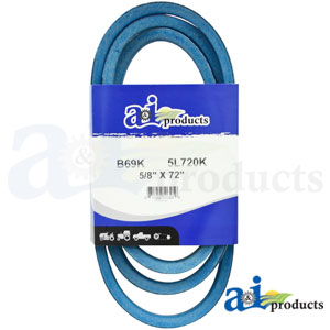 A-B69K Aramid Blue V-Belt (5/8" X 72" )