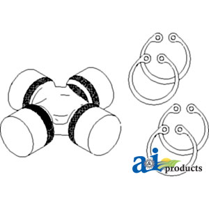 A-AL161324 Cross & Bearing Kit; MFWD