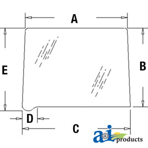 A-109168C1 Glass, Rear, Quarter (RH/LH)