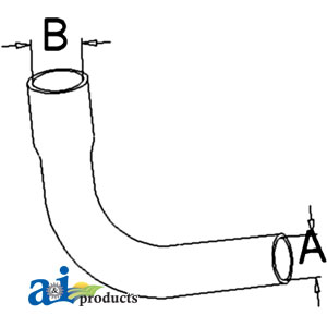 A-1694711M3 Radiator Hose, Bottom