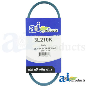 A-3L210K Aramid Blue V-Belt (3/8" X 21" )