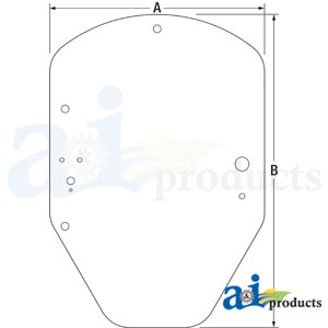 A-T344818 Glass; Cab Door