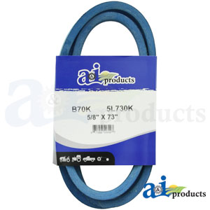 A-B70K Aramid Blue V-Belt (5/8" X 73" )