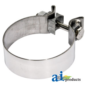 A-ZNL90874A Clamp, 3 1/2", Stainless Steel, For 3 1/2" Chrome Stack