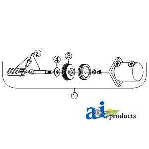 A-1041940M91 Power Steering Cylinder Kit (Ref. 1)