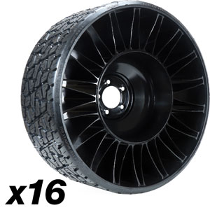 A-B114365TW5B 24x12N12 X-TWEEL, 0.67" Offset - 5 Lug, Bulk#16