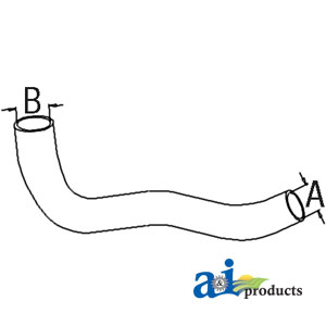 A-1695868M1 Radiator Hose, Bottom