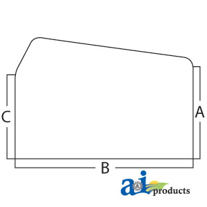A-D6NN9442006F Glass, Rear, Upper - Sliding