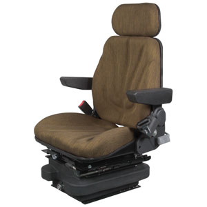 A-F10A4042 Seat, F10 Series w/ Isolator, Low Pro Air Suspension, Brown Cloth