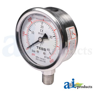 A-GG600 Gauge, 600 Lb.; Glycerin Filled