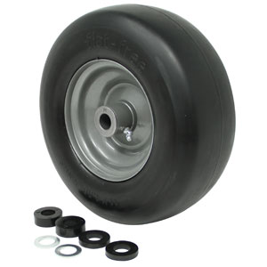 A-B1FP1145 Wheel, 11X4X5, Smooth, Flat-Proof, Grey (Retail Packaged)