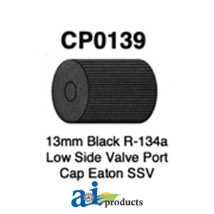A-CP0139 13mm Black R-143a Low Side Valve Port Cap Eaton SSV (5 Pack)
