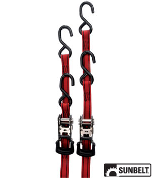 A-B1318420 PRO GRIP Ratchet Tie Down, Standard Duty, 6' x 1", Flex Grip Handle (2 per pack)