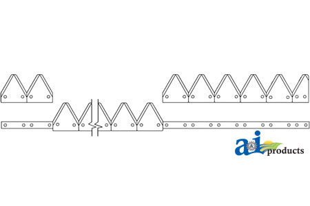 A-861-997 8' (RH), Black 11ga sabertooth, Bolt-On