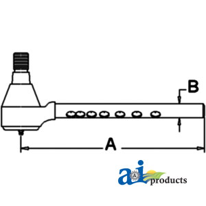 A-1692144M1 Tie Rod, Front