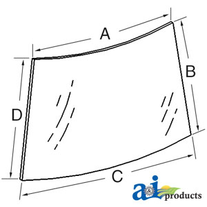 A-109133C3 Glass, Windshield, Upper