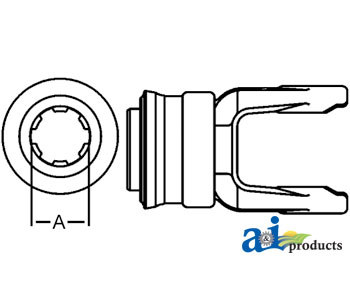 A-141029318 Tractor Yoke - QD Slide Collar