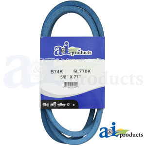 A-B74K Aramid Blue V-Belt (5/8" X 77" )