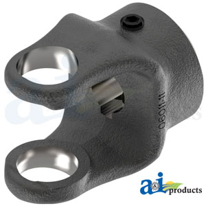 A-806-0612 Round Bore Implement Yoke (w/ Double Keyway & Set Screw)