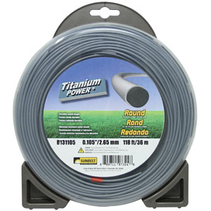 A-B131105 Titanium Power Trimmer Line, .105" round