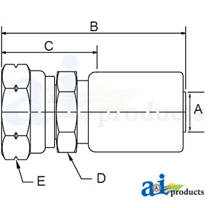 A-M-BSPT-04-06 (HC-M-BSPT) Male BSP Taper Pipe - Rigid - Straight