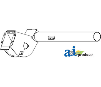 A-AH149180 Tube Assy, Upper, Tailings Auger Housing & Paddle Assy.