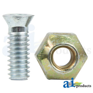 A-904-528 (25) 7/32 x 1" 60° CTSK Bolt & Nut