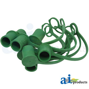 A-5209-4M-GR-P Green Dust Cap, 1/2" (10 pkg)