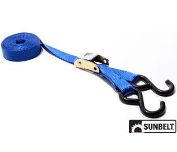 A-B1409690 15' X 1" Standard Cambuckle, Blue Webbing, Hooks