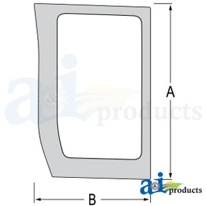 A-87304261 Glass; Lower Front, LH