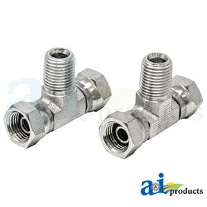A-43B27 Female NPSM Swivel to Female NPSM Swivel X Male NPT Adapter (2 pk)