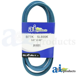 A-B77K Aramid Blue V-Belt (5/8" X 80" )