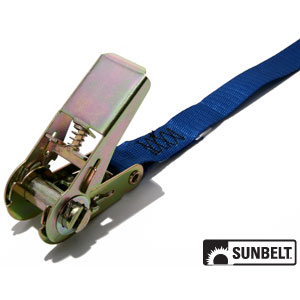 A-B1309610 12' X 1" Ratchet Endless, Zinc Handle, Blue Webbing, NO HOOKS