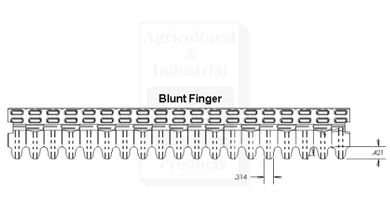 A-AH96772 Sieve, Bottom; Adjustable Blunt Finger