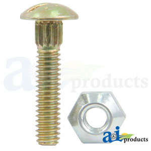 A-904-513 Bolt & Nut Assy, Knife Head, 7/32" Dia.